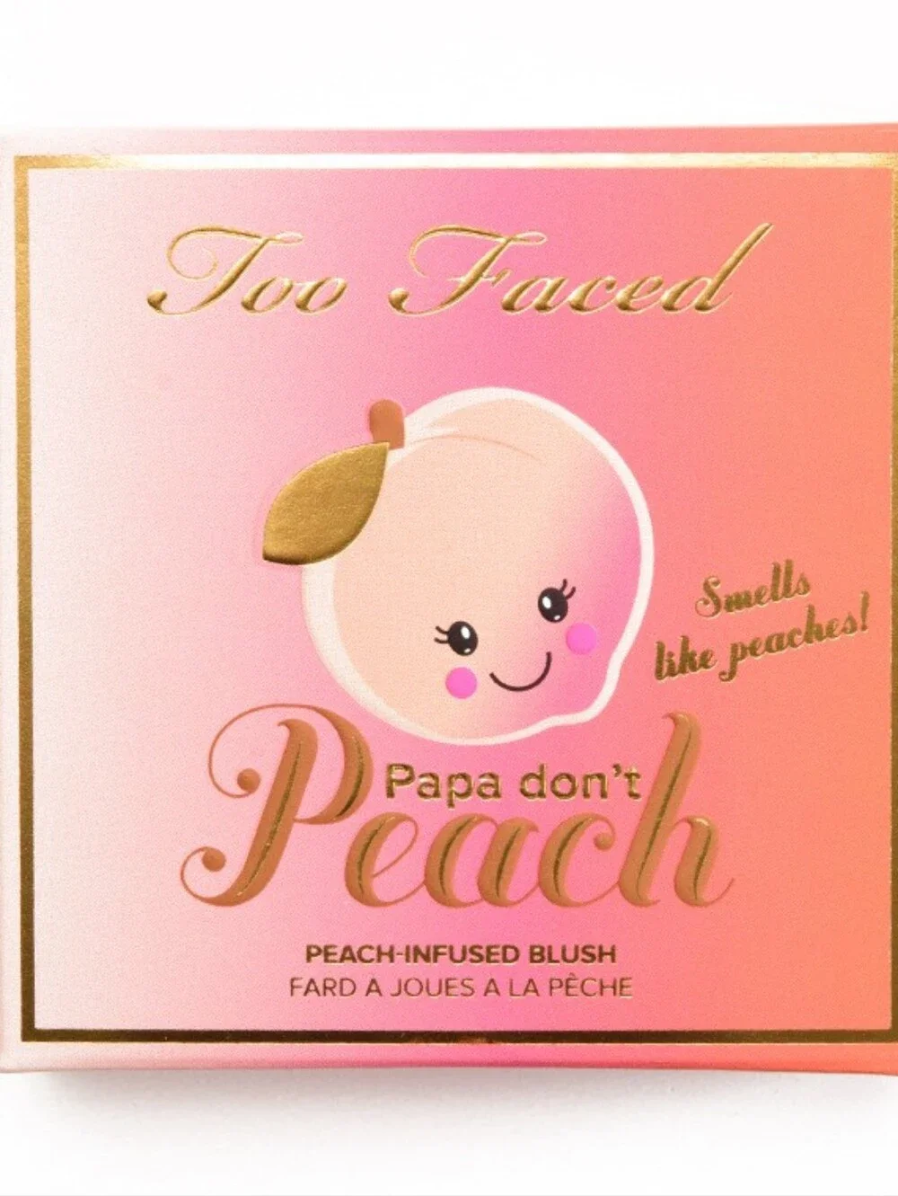 🧚‍♀️Too Faced RARE Papa Don't Peach 🍑 Peach-Infused Blush NWT